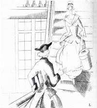 1928 lady on stairs