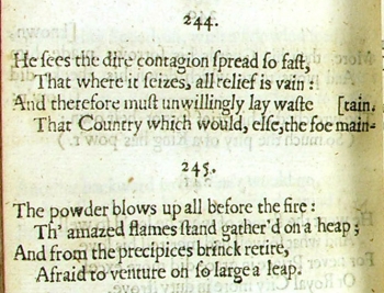 Extract from Dryden's poem 'He sees the dire contagion spread so fast...'