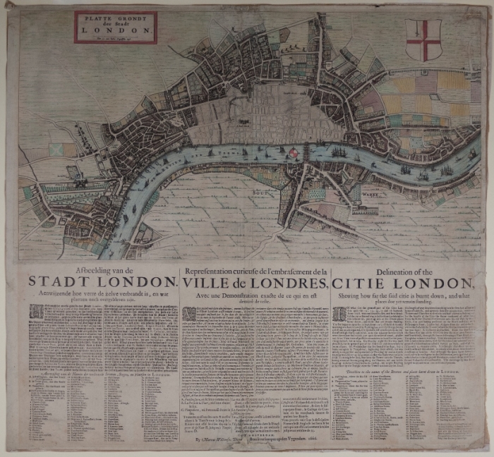 Doornick's 'Platte grondt der stadt London'