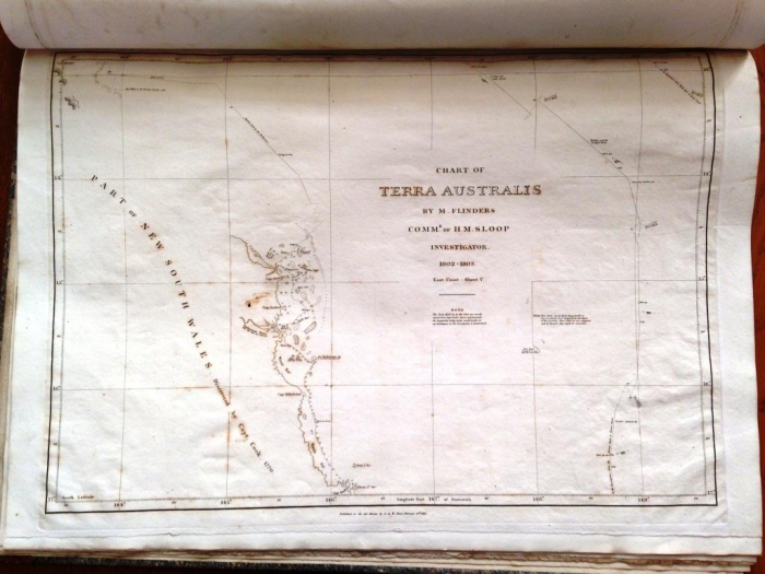 Chart of the coast of Queensland