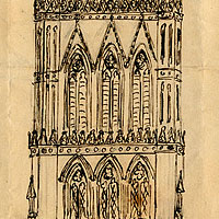Sketch: SJC chapel in a letter to GF Reyner (1860-1876)