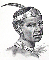 Coroneted Avisibba Warrior from Henry Stanley's 'In Darkest Africa' (1890)