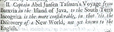 From 'An account of several late voyages and discoveries' published in London in 1694