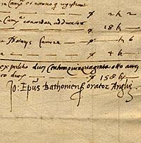 A list of expenses for papal bulls 1524