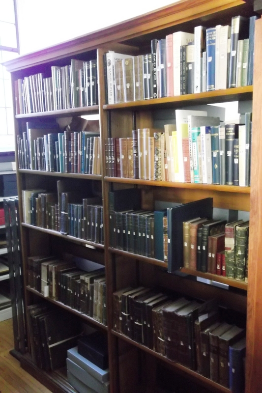 Bookshelves in the Library