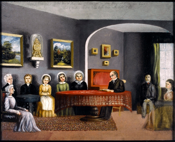 Family Prayers oil painting