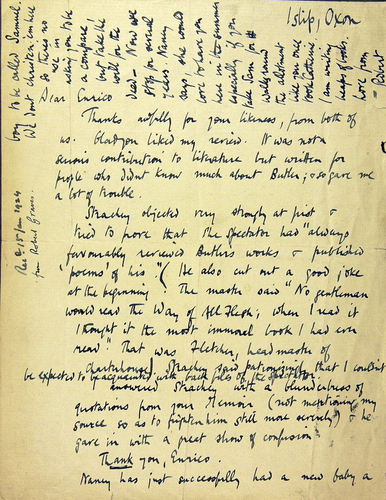 Autograph manuscript letter from Robert Graves