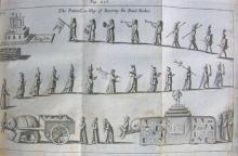 Engraving of funeral procession