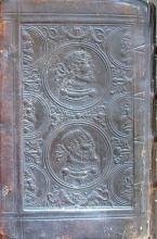 Panel with busts in medallions