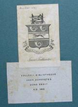 Bookplate and label