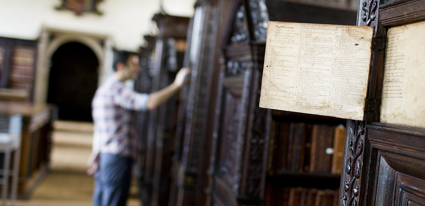 A student in the Old Library