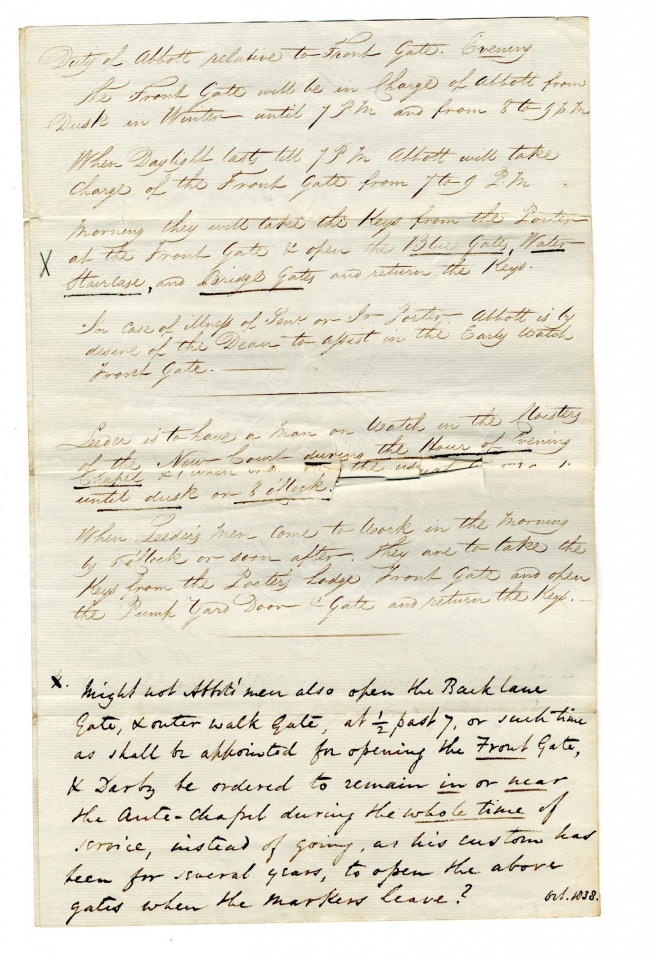 Junior Dean's register (2), 1832