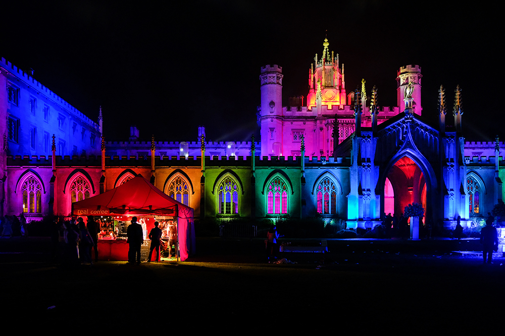 New Court lit up for the May Ball 2019