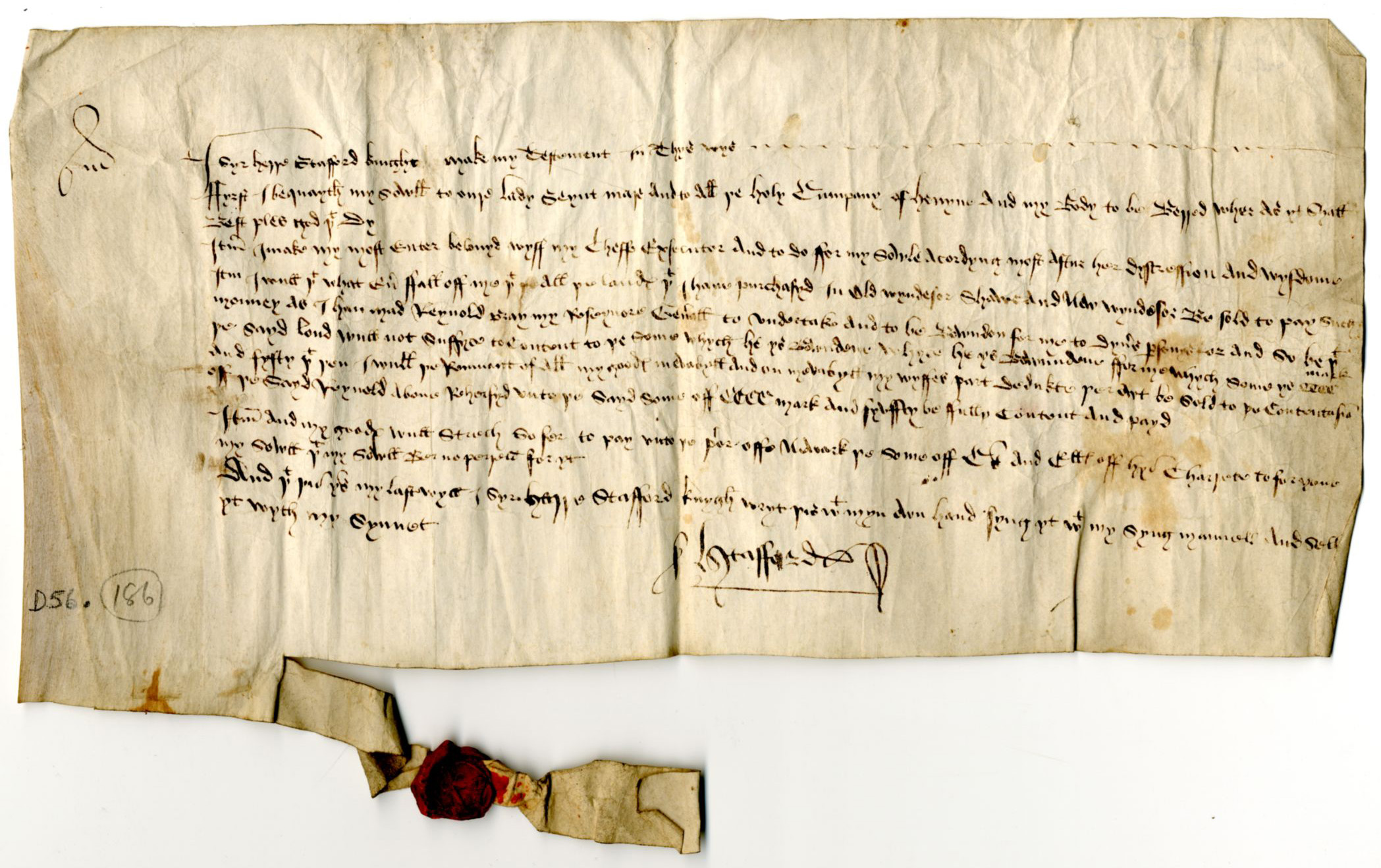 Will of Sir Henry Stafford