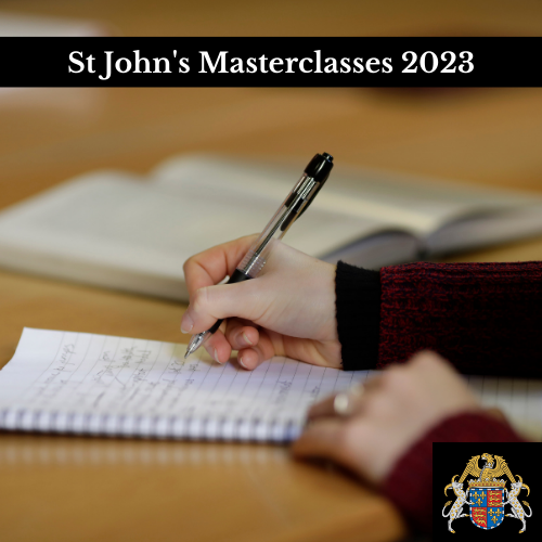 St John's Masterclasses 2023 logo