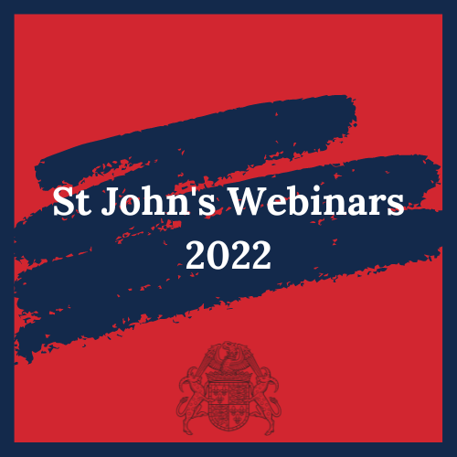 St John's Webinar Programme 2022