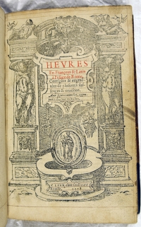 Title page of the book of hours.