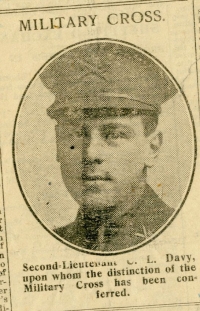 Clifton Lionel Davy: Military Cross 1916 Clifton Lionel Davy: Military Cross 1916