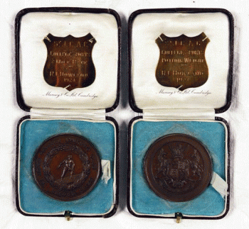 St John's College Athletics Club medals 1924