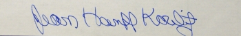 Jean Hanff Korelitz's signature.