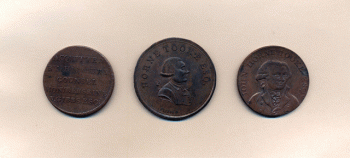 Commemorative medalets for John Horne Tooke