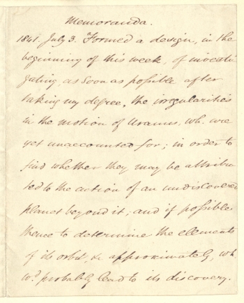 Memorandum of 1841