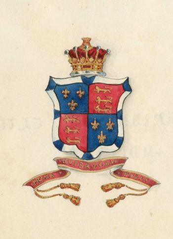 College crest from LMBC President's Book (1825-1833)