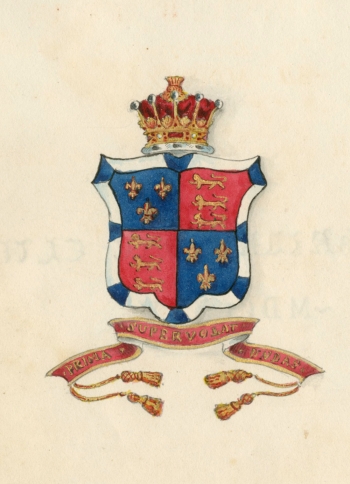 College crest from LMBC President's Book (1825-1833)