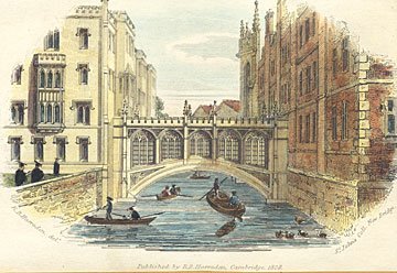 Earliest depiction of the Bridge of Sighs (1829)