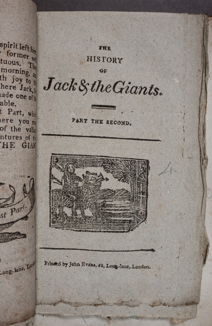 Jack & the Giants chapbook 1790s