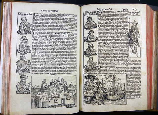 A typical opening showing the wealth of images on each page