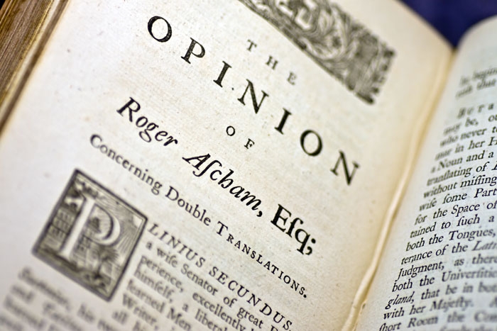 Ascham's "Opinion" concerning double translations