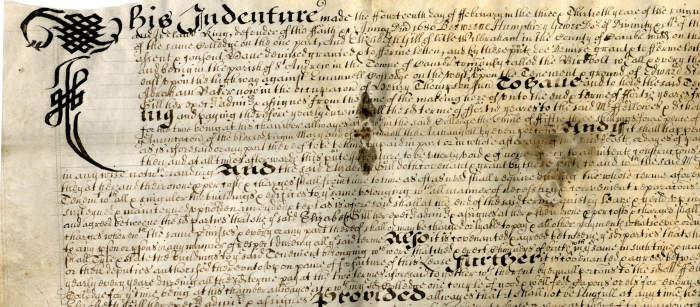 Elizabeth Gill's lease for the Birdbolt tenement (1681)