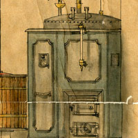 Kitchen equipment supplied by Clement Jeakes (1868)