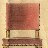 Front and side view of High Table chair