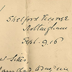 Letter from Edward Morse about his son who was severely wounded, 9 Sep 1916 Letter from Edward Morse about his son who was severely wounded, 9 Sep 1916