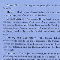 Details supplied by Tutors for the information of students. (1870s)