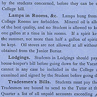 Details supplied by Tutors for the information of students. (1870s)