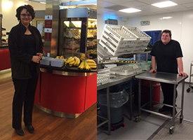 Members of the catering team at St John's College