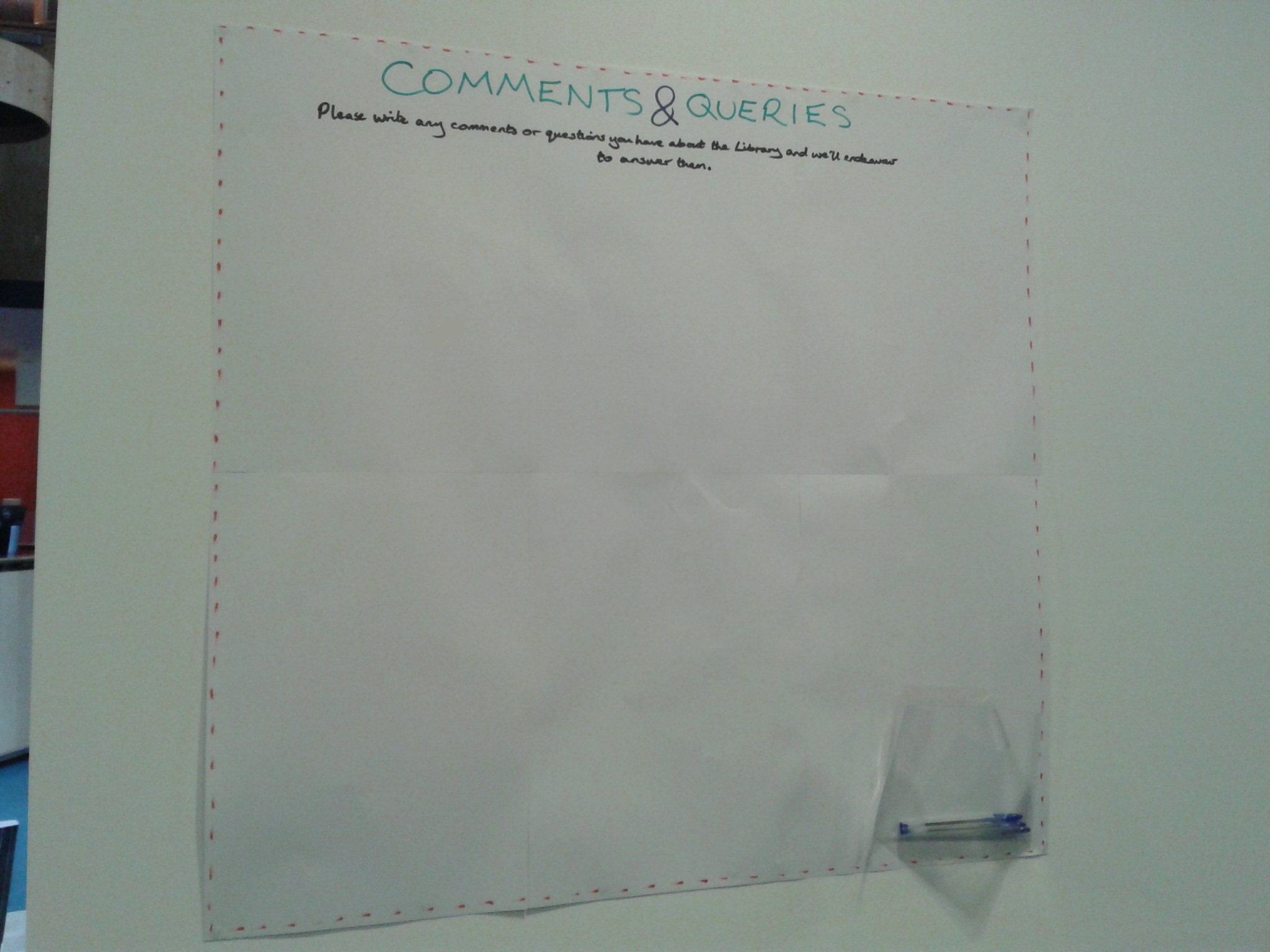 Comments & Queries board Comments & Queries board