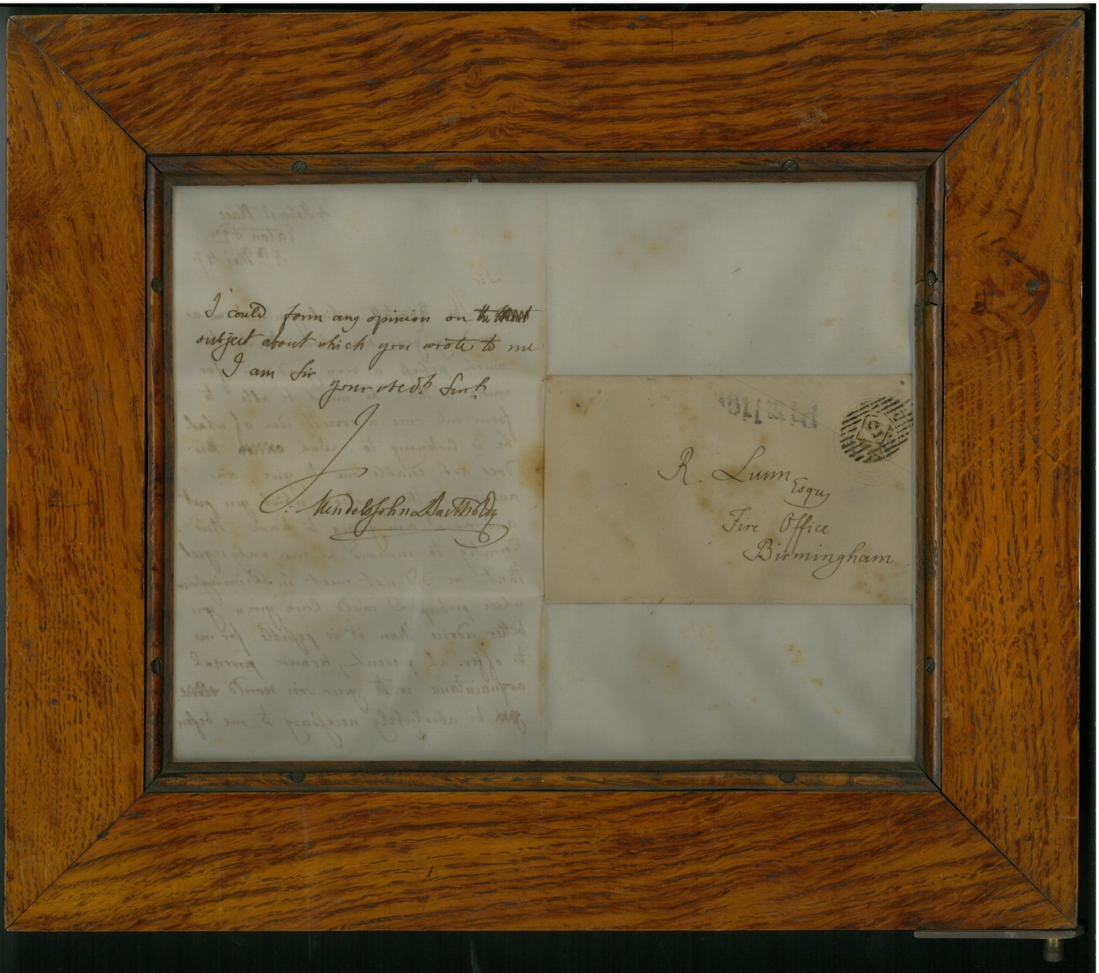 Mendelssohn's letter
