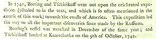 Bering and Tschirikoff's expedition from 'Account of the Russian discoveries between Asia and America'