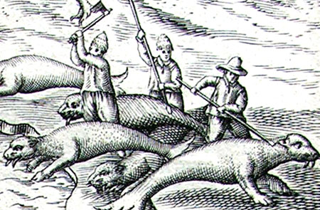 Sealers from a 1611 book about Amsterdam and its trade