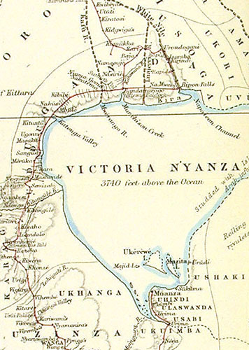 Lake Victoria from Speke's map