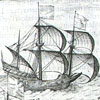 Dutch ship from 'A history of the affairs and the town of Amsterdam', published in 1611