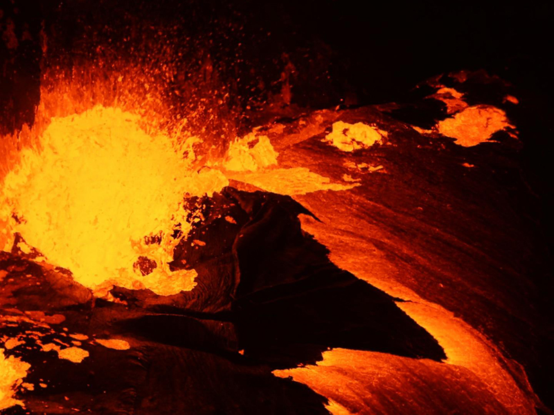 Volcanic lava
