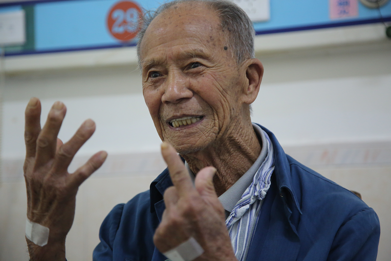 KMT veteran Zeng Defa in 2019. Credit: Xue Gang.