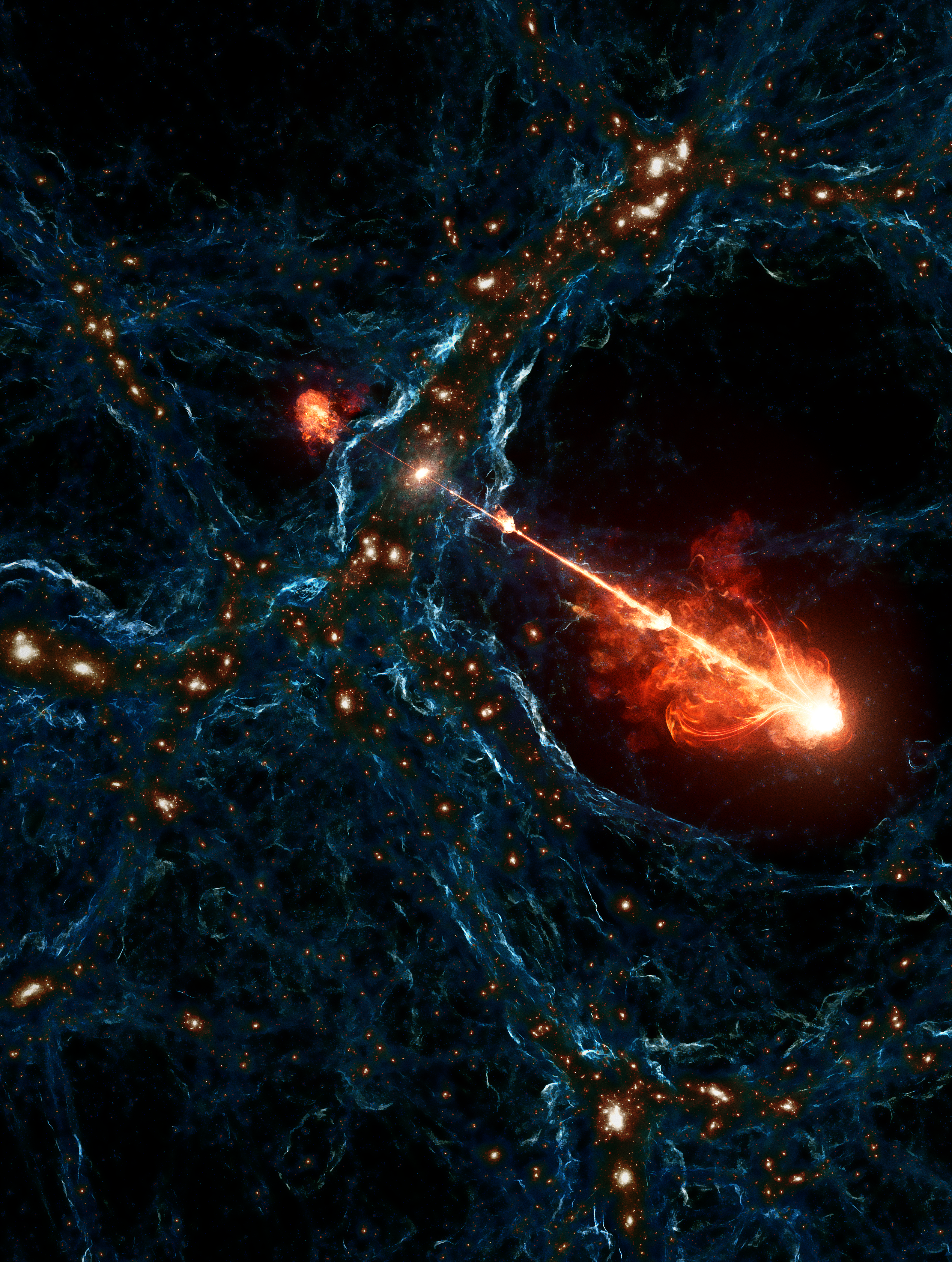 Black hole jets artwork in full
