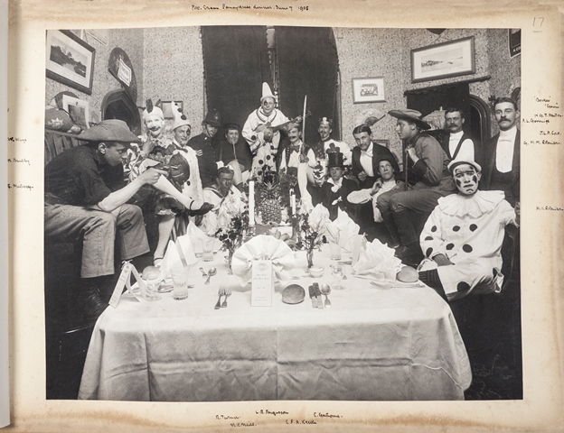 A fancy dress party in a student's room, 7 June 1905