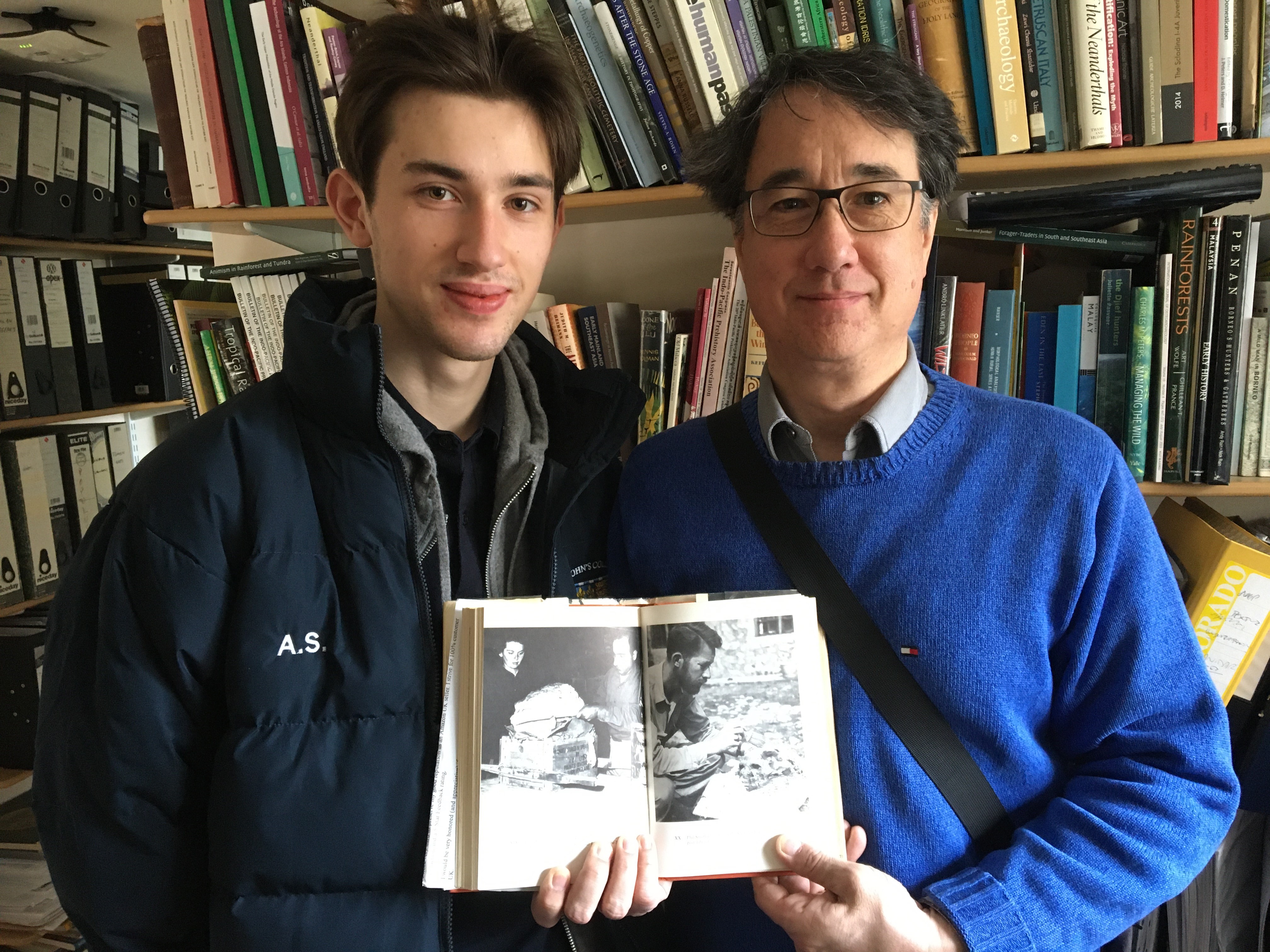 Andrew and Douglas with Solecki book